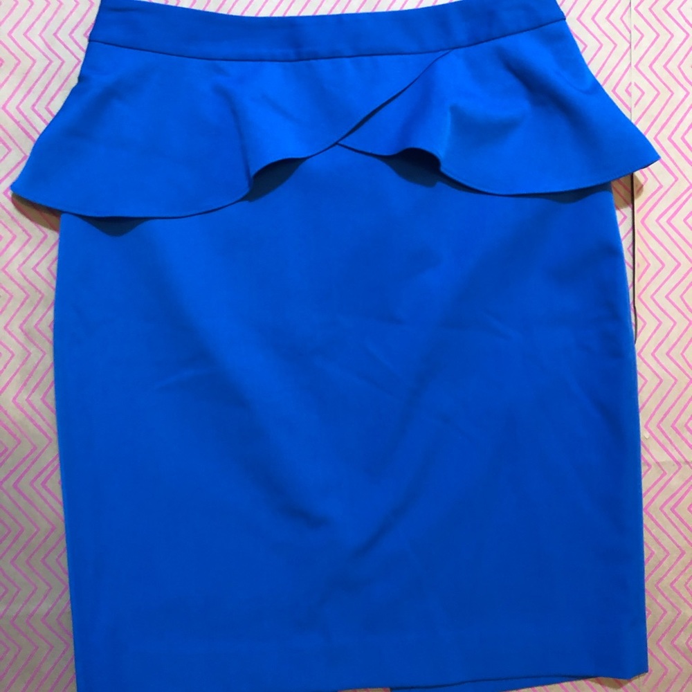 Electric Blue Peplum Skirt from Express